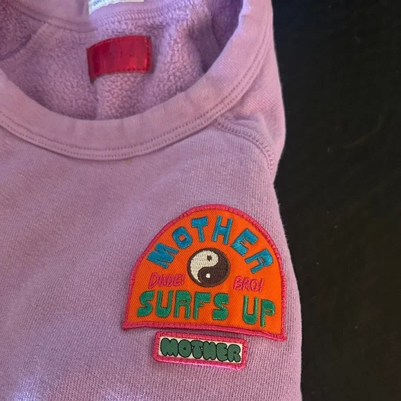 Mother- Purple Surf's Up sweatshirt - Picture 3 of 3